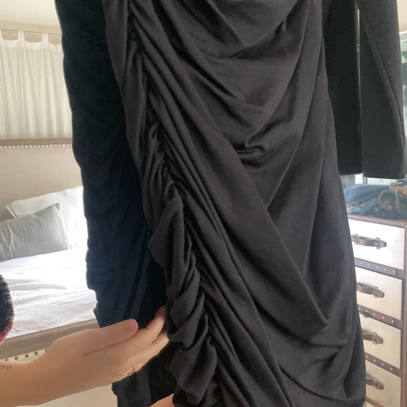 NWOT Susana Monaco Long Sleeve Cinched Front Dress - Picture 14 of 14